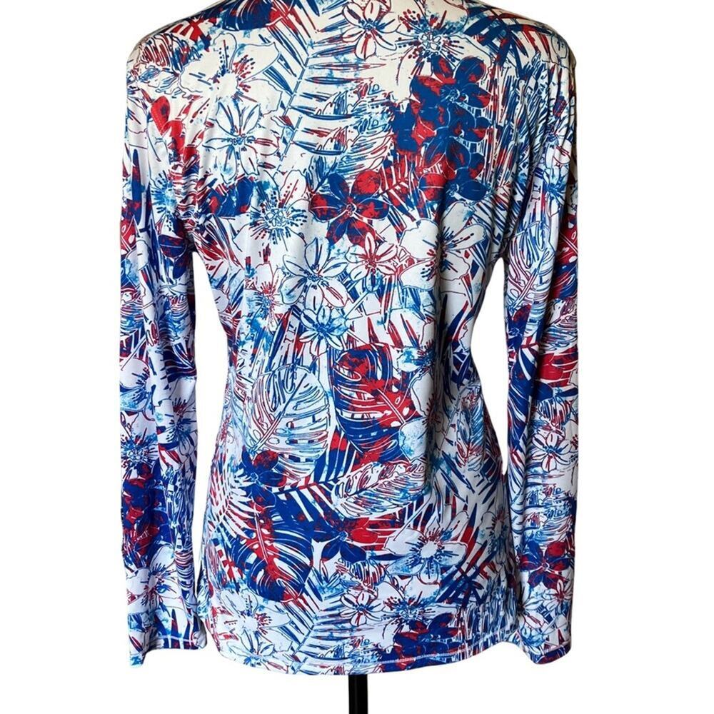 Reel Legends Red white and blue lightweight SPF long sleeve S shirt EUC - Picture 2 of 15